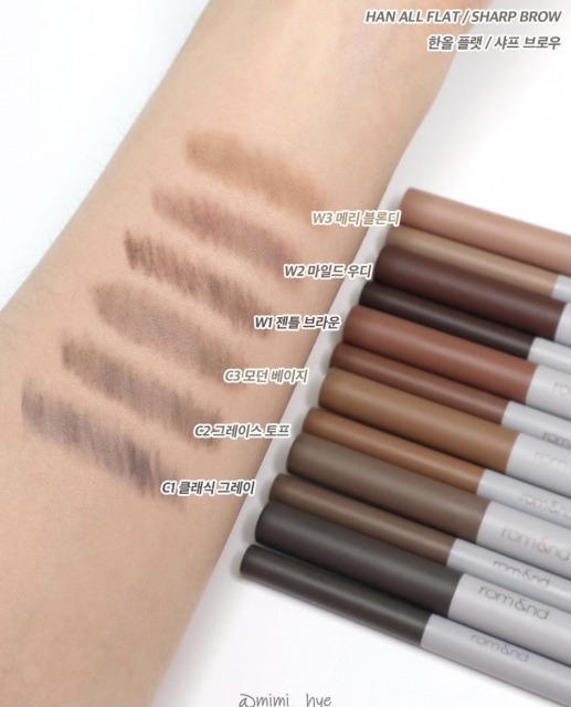 rom&nd(ロムアンド)の新作アイブロウペンシルが超万能！使い方や種類・口コミをまとめ！ キッチン・ブルー